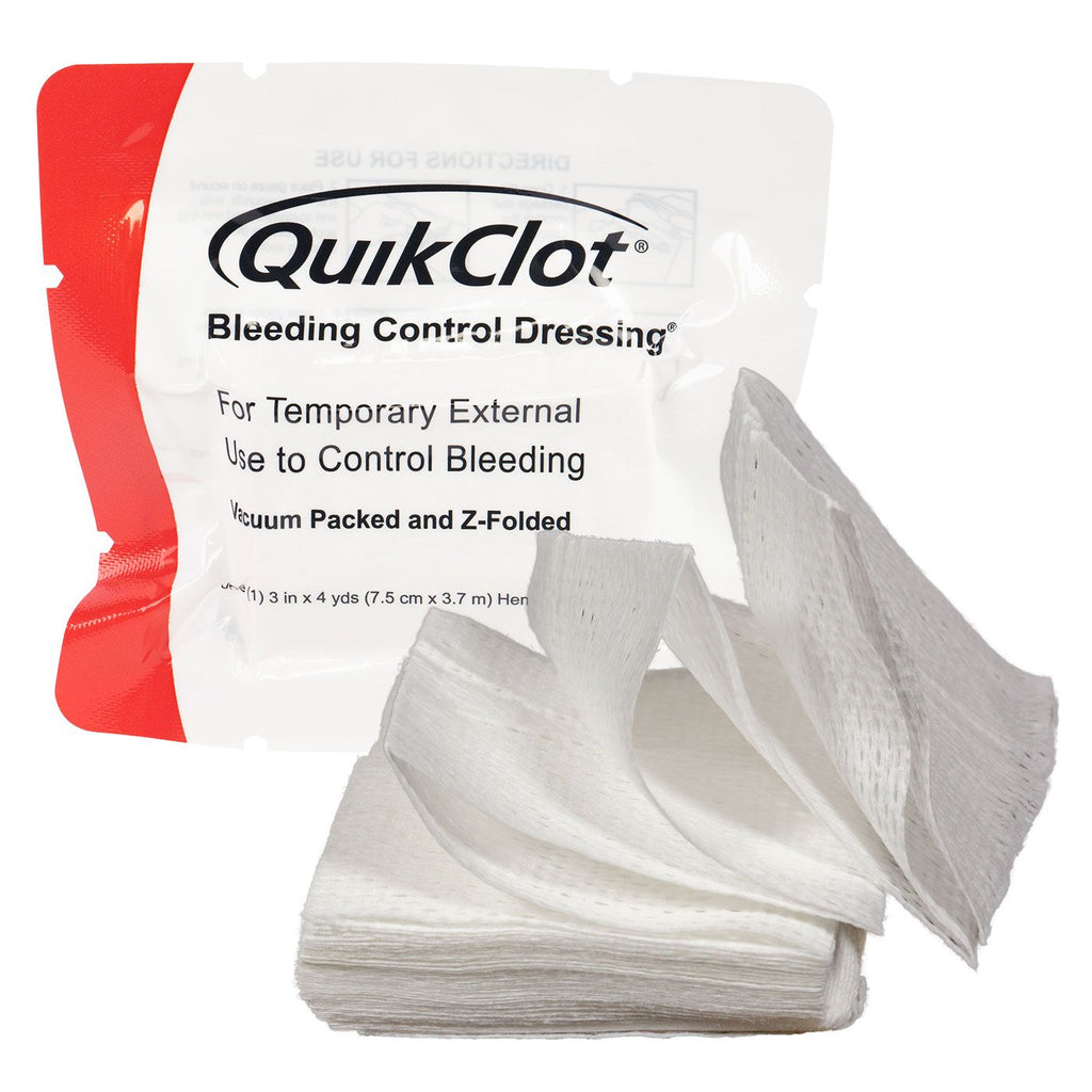 QuikClot Z-Fold Dressing (3in x 4yd)